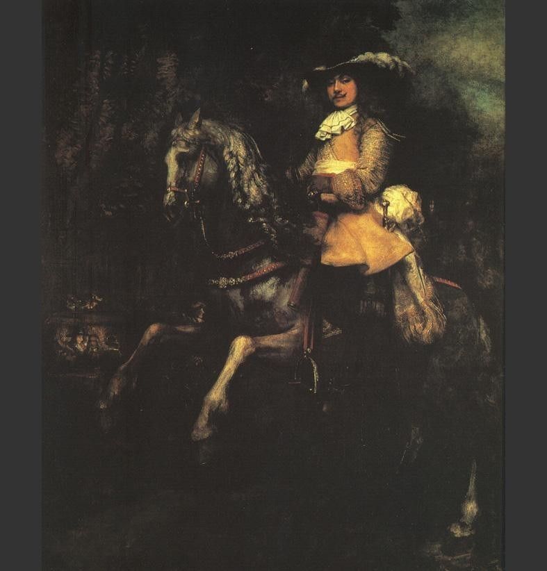 Rembrandt Frederick Rihel on Horseback